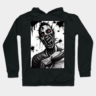 CRAZY RED EYED HALLOWEEN ZOMBIE Hoodie